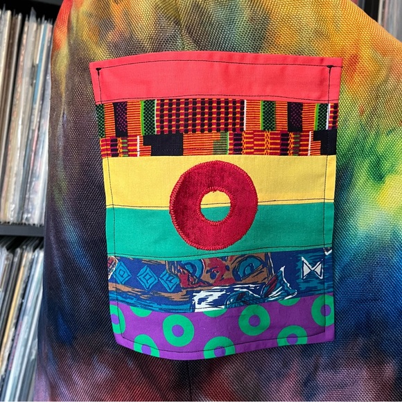 Ralph Lauren Linen Skirt ice Dyed 🌈 Phish Donut ⭕️ 🦎Patchwork ♻️ Dicks🦙POCKET - Picture 5 of 11